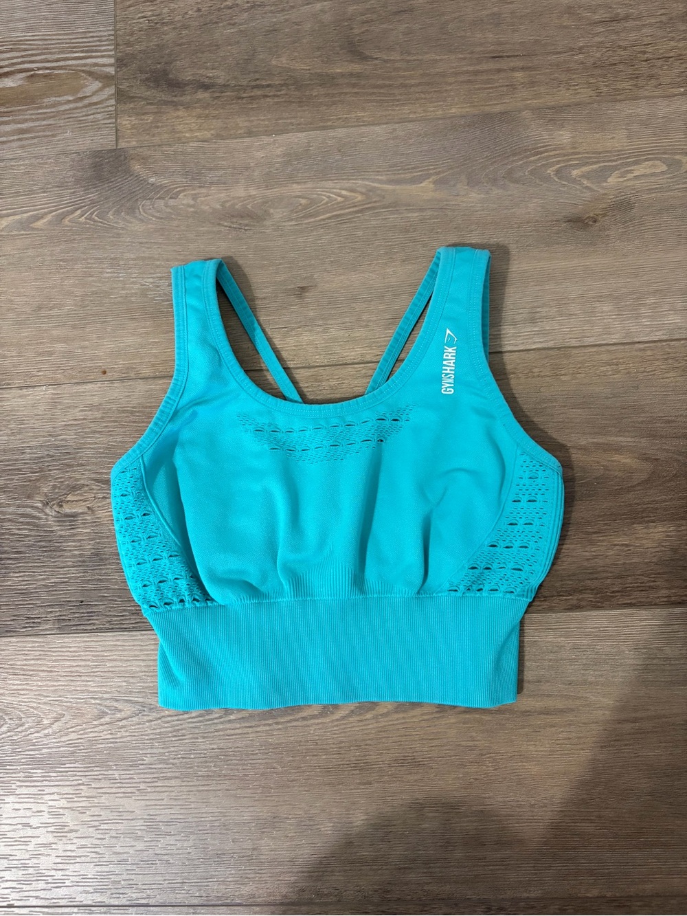 Gymshark Teal Seamless Longline Sports Bra